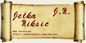 Jelka Mikšić vizit kartica